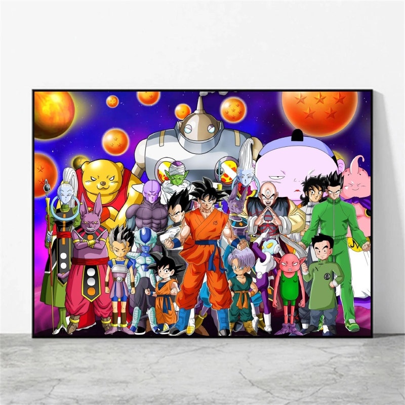 Peinture sur toile de Dragon Ball Goku pour enfants, image imprimée, mur, salon, figurines d'action, cadeaux, affiche, jouets, impressions modulaires n° 3