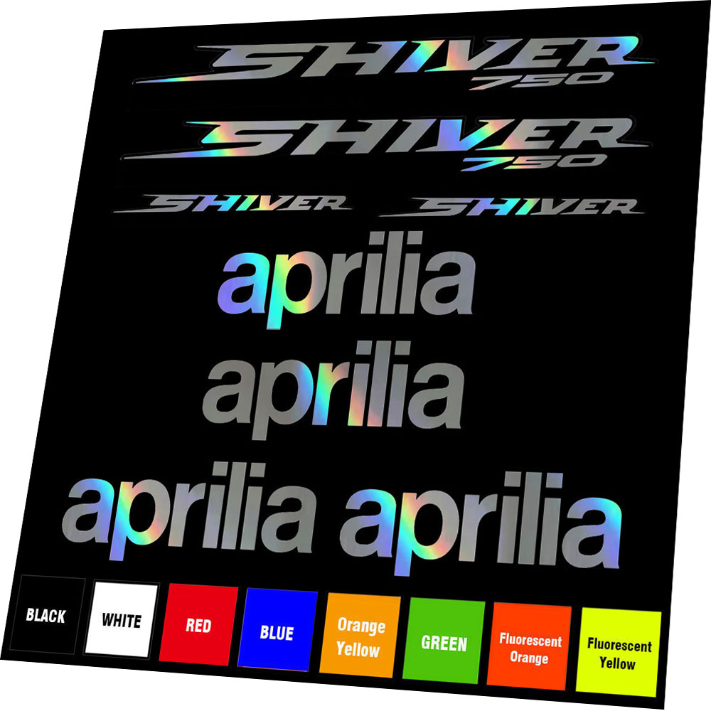 Ensemble d'autocollants de course de moto, autocollants de remplacement pour Aprilia Shiver 750 n° 1