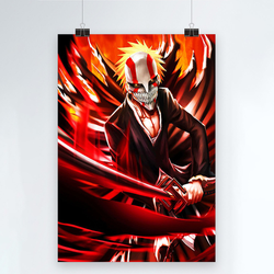 Affiche murale d'anime classique japonais Kurosaki Ichigo, peinture sur toile, image de décoration intérieure, art mural, BLEAménagement small picture n° 5