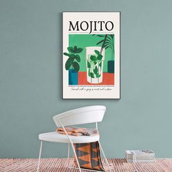 Affiches imprimées de dessin animé pour la décoration de la maison, jus de fruits, Mojito, Aperol, Spritz, Sangria Clics, Negroni, peinture sur toile, club, bar, boutique small picture n° 5