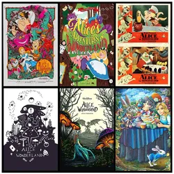 Affiche Imprimée Disney Alice au Pays des Merveilles pour Chambre d'Enfant, Dessin Animé Chat du Cheshire, Peinture sur Toile, Art Mural, Image d'Animé, Décoration de Maison small picture n° 1