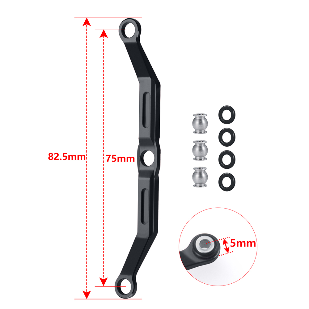 AXSPEED-Lien de direction en métal pour 1/18 RC Inoler Car TRX4M Bronco Defender, pièces de mise à niveau n° 5