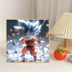 Peinture sur toile colorée Anime Dragon Ball Goku, affiche HD, image imprimée, décoration murale pour la maison, cadeau pour enfants, mode bar small picture n° 2