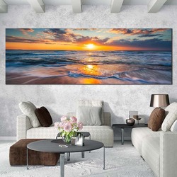 Affiches de paysage modernes pour la maison, décor de plage et de mer, cascade, impressions sur toile, art mural pour salon, coutumes de chevet small picture n° 2