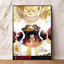 Affiches en toile One Piece Luffy pour enfants, décor de chambre à coucher, autocollants muraux classiques, bandes dessinées, gérer les meilleurs cadeaux small picture n° 3