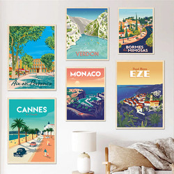 Affiche de Voyage de Paysage de Plage de Provence, Peinture sur Toile, Art Mural, Décoration de Salon, Image de Décoration de Maison small picture n° 2