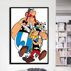 Peinture sur toile Astérix Anime pour la décoration intérieure, affiche, France, bande dessinée classique, impression HD, chambre familiale, club, art mural small picture n° 3