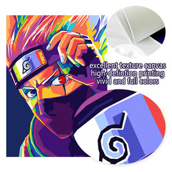 Affiche murale Naruto, une pièce, peinture sur toile, décoration, dessin animé, Figure Luffy, image murale, cadeau pour enfants small picture n° 5