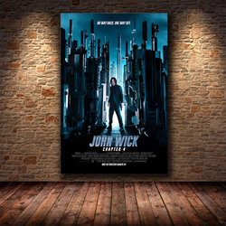 Affiche de film de la série John Wick, chapitre 4, Keanu Reeves, peinture sur toile, art mural, décoration d'intérieur, nouveau, 2023 small picture n° 4