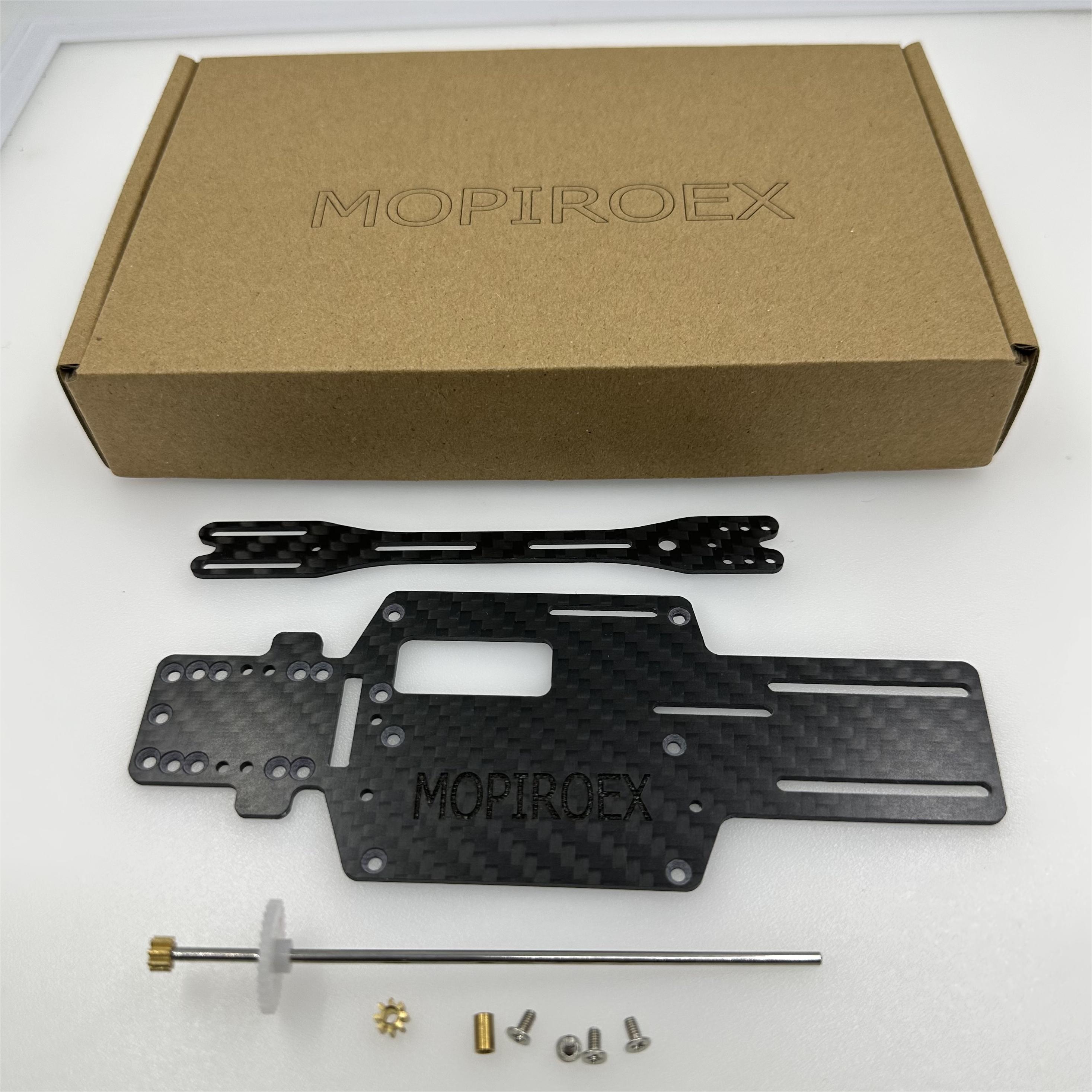 MOPIROEX-Châssis en fibre de carbone, plaque astronomique, empattement réglable, 7 empattement, mise à niveau Wltoys K989 K969 n° 3