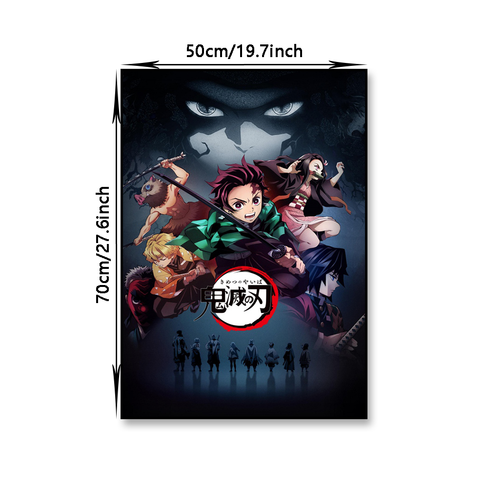 Demon Slayer Anime Canvas Art Print Poster, Modern Home Decorative, Customs, Living Room Art, Mural for Wall Decor, Aesthetics Gift n° 6