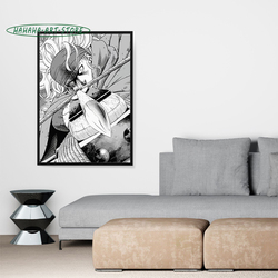 Affiche de toile de manga japonais en noir et blanc, saga de Vinland, impression d'art, décor de mur, décor de pièce d'anime small picture n° 3