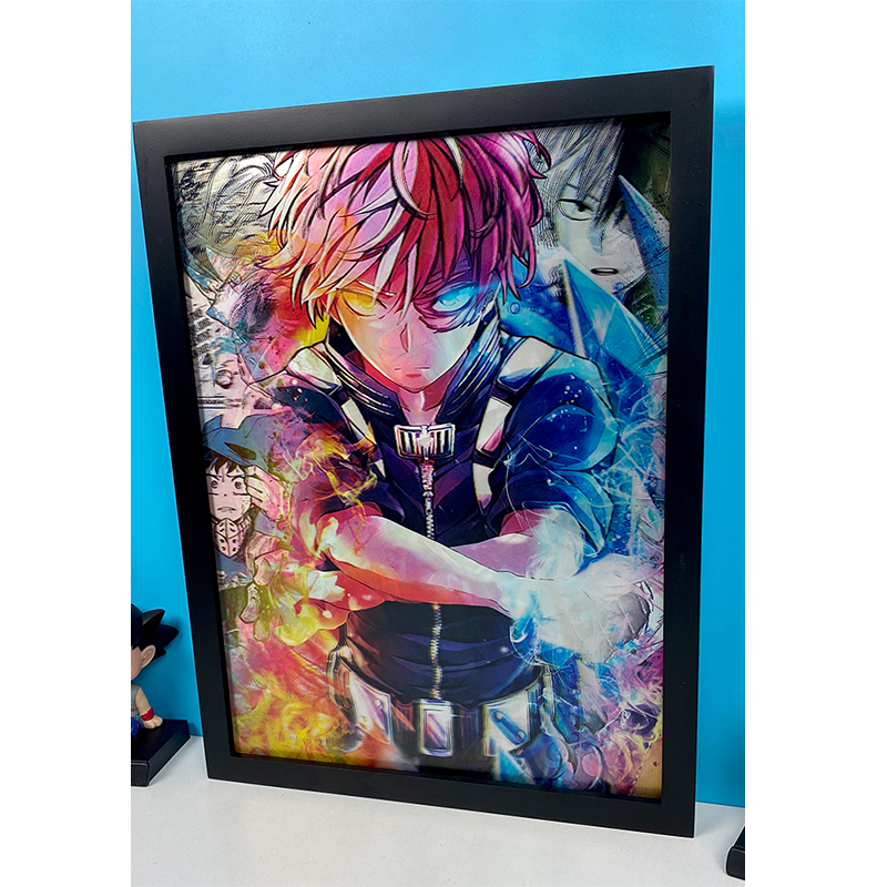 Affiches lenticulaires d'anime 3D, Jujutsu Kaimmense, Demon Slayer, Attack on Titan, 3D Flip Proxy Poster, Wall Art, Home Decor, 130Designs n° 5