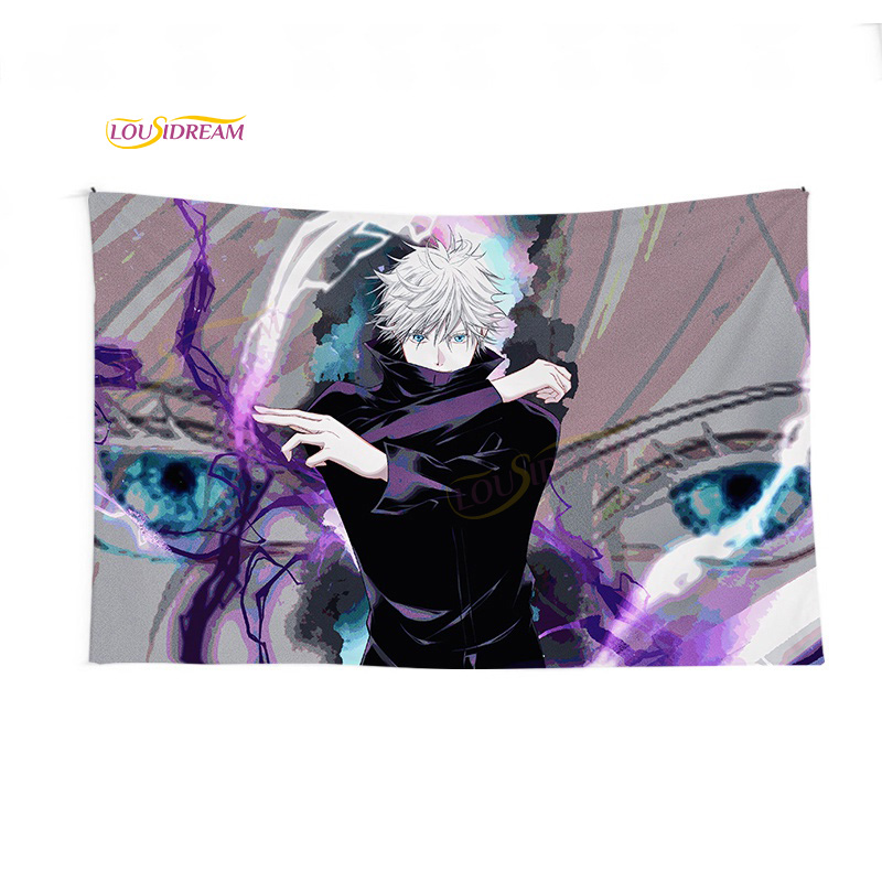 Jujutsu Kaisen – affiche murale suspendue avec serviette, décoration de chambre à coucher n° 2