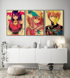 Affiche vintage Anime Hosh37Ai AdrenRetro, Okr No Ko, peinture murale d'art esthétique, impressions de chambre, décor à la maison, chaud, 2023, 73 small picture n° 2