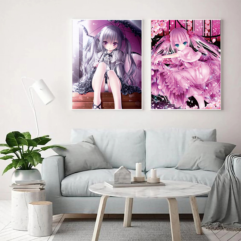 Neko Girl Anime Girls Poster, Manga japonais, Moe, Sweet Little Loli, Lolita Wall Art Posters, Prhonneur, Game Manage, Home Room Decor n° 4