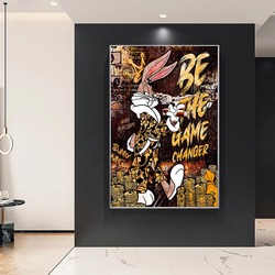 Peinture sur Toile de Dessin Animé Disney, PoinAffiche de Bunny King, Sans Cadre, Image Imprimée d'Art Mural Moderne pour la Décoration de la Maison small picture n° 6