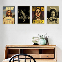 Affiches sur papier kraft rétro, impressions d'album de musique, affiche vintage, décoration de chambre à la maison, art esthétique, peinture murale, Lizzy Grant, Lana Del Rey small picture n° 2