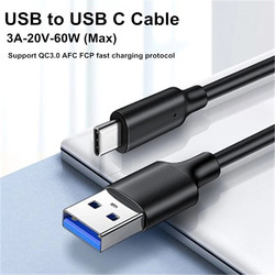 USB3.2 Gen2 10Gbps USB A vers USB C câble de transfert de données court USB C SSD câble QC 3.0 charge rapide de rechange pour OculusQuest2 câble VR small picture n° 3