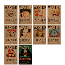 One Piece Wanted Bounty Optics Papier Kraft Poster, Anime, Luffy, Chapeau de Paille, Pirates, Quatre Empereurs, Oka Shichibukai Wallpaper, RoomDecor small picture n° 4