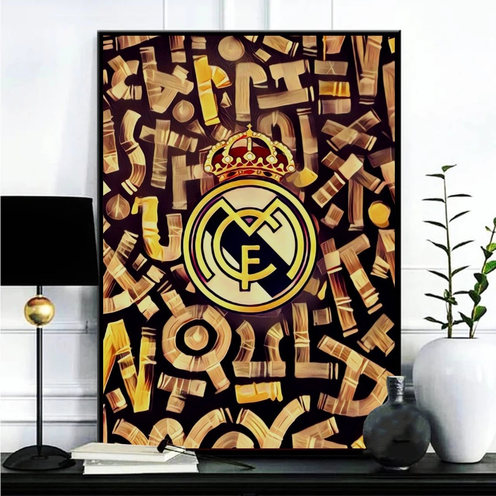 R-Real Cool Madrid Affiche Galerie Imprime, Auto-Adhésif, Décoration De La Maison, Stickers Muraux, Salon, Autocollant n° 2