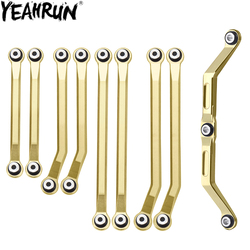 YEAHRUN-Liens de châssis en laiton à dégagement élevé et tringlerie de direction, poids supplémentaire pour 1/18 RC Inoler Car TRX4M, pièces de mise à niveau small picture n° 1