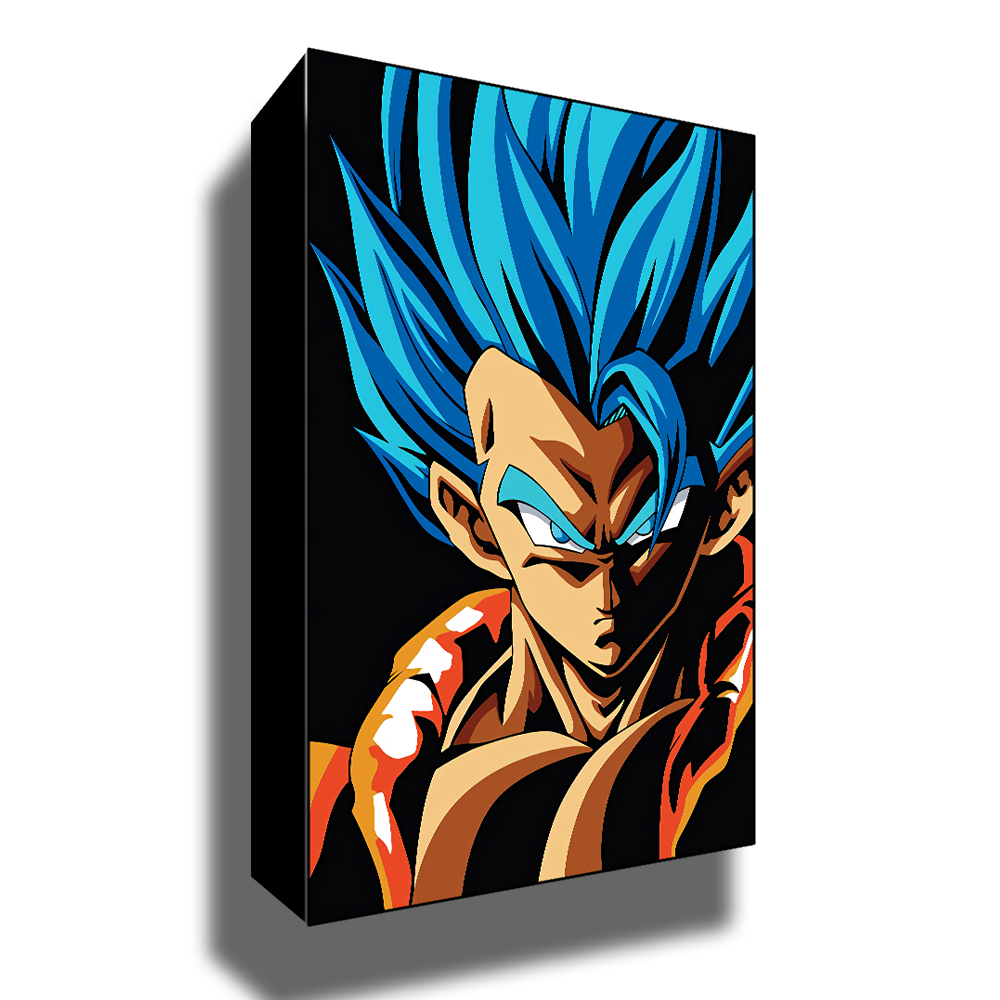 Art mural d'anime périphérique Dragon Ball, affiche de peinture sur toile, impression de Goku, figurine de dessin animé Vegeta, décor de chambre, cadeau de fond n° 5