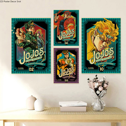 Affiche Rétro en Papier Kraft Imprimée, Peinture Murale d'Art Esthétique, Anime, Jojo Ives Arre Adventure, Vintage Home Room, Bar, 73 Decor small picture n° 4