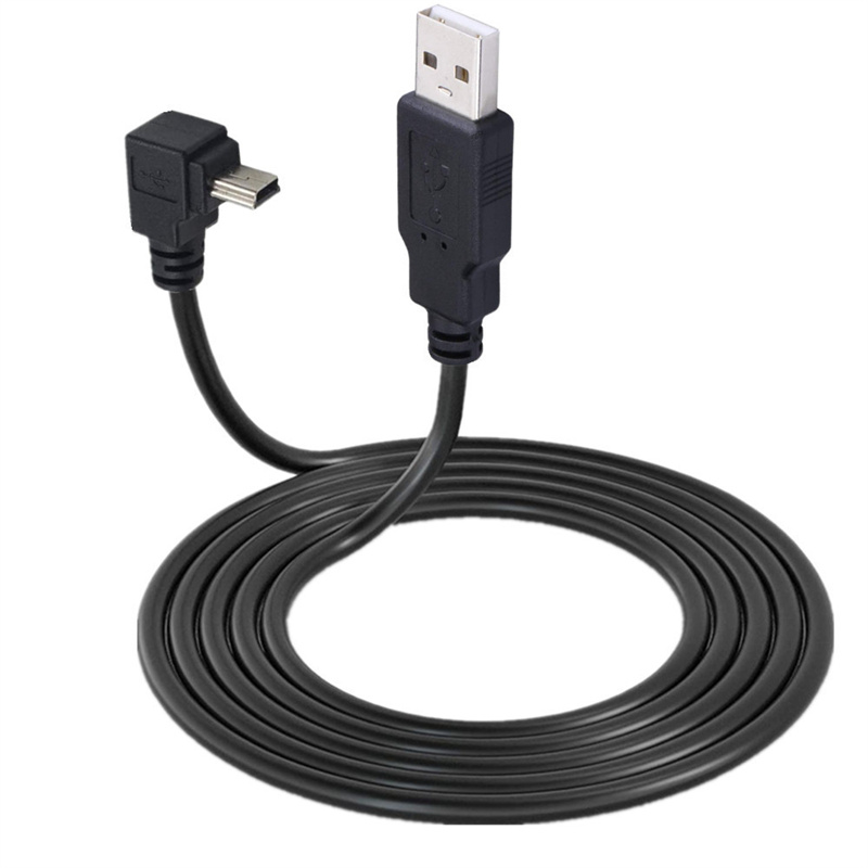 Câble USB 2.0 mâle vers mini USB vers vers vers le bas, résistant, angle droit 90, 0.25m, 0.5m, 1.5m, 3m, pour appareil photo MP4, tablette n° 3