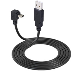 Câble USB 2.0 mâle vers mini USB vers vers vers le bas, résistant, angle droit 90, 0.25m, 0.5m, 1.5m, 3m, pour appareil photo MP4, tablette small picture n° 3