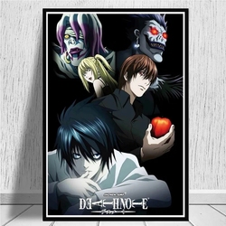 Peinture sur toile de famille japonaise classique Anime Death Note, affiches et impressions de style rétro, image d'art mural pour chambre, décoration d'intérieur, HD small picture n° 4