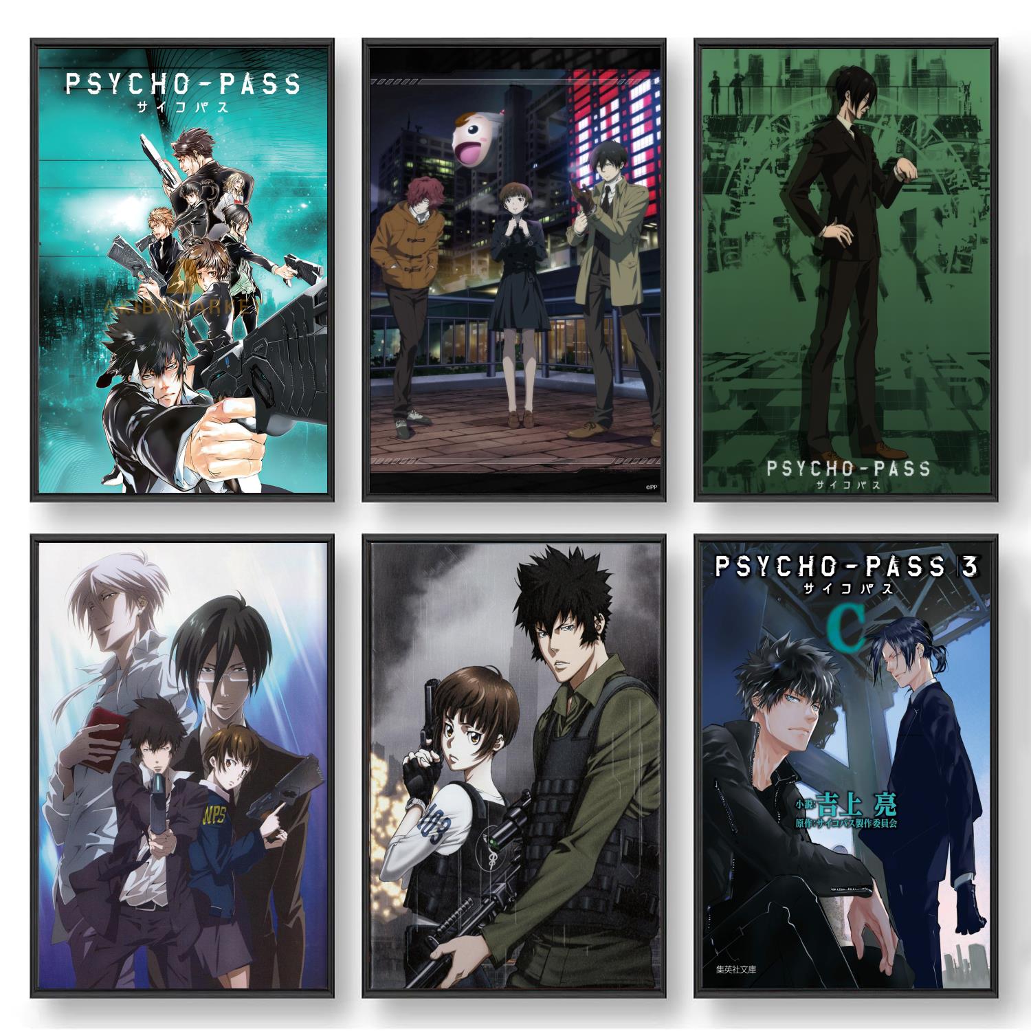 Affiche de peinture décorative sur toile psycho pass 3, art mural, affiches de salon, peinture de chambre à coucher n° 1