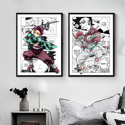 Demon Slayer Japan Movie Anime Posters, Anajiro Inosuke Comics, Kids Bedroom, Home Decor, Canvas Customs Wall Art, HD, Frameless small picture n° 3