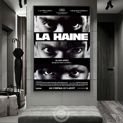 La Haine – affiche Vintage de films, Film d'art mural du drame du Crime français, peinture sur toile, décoration de La maison, 1995 small picture n° 2