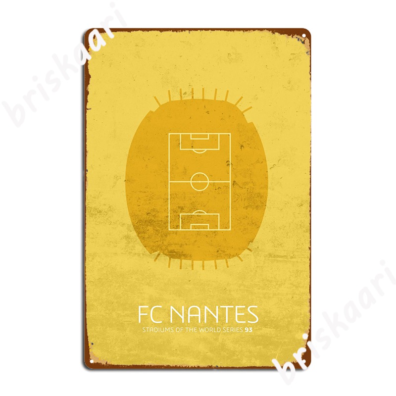 Fc Nantes Stadium Football Metal Sign, Affiche Personnalisée, Décoration de Cuisine, Garage, Pub, 18 n° 2