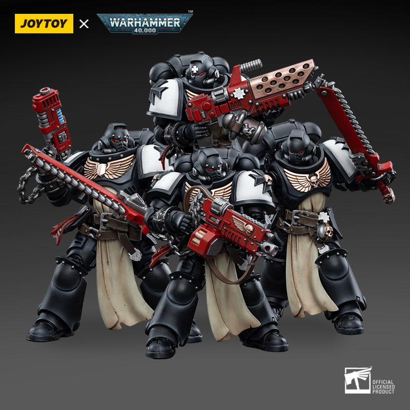 YTOY WARHAMMERe-Jouet de Collection Artistique, 100% Original, Chaîne, 40000, Black Templars, Primaris, Crusader Squad, Robot Action Model, Cadeau n° 1