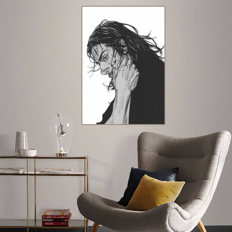 Vagabond Manga Poster Peinture sur toile, Gérer la décoration intérieure n° 4