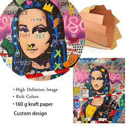 decoration maison art mural affiche affiche decoration murale Banksy-Affiches abstraites drôles de graffiti de papier kraft, art de rue, impressions décoratives, peinture murale, décor à la maison, salon small picture n° 4