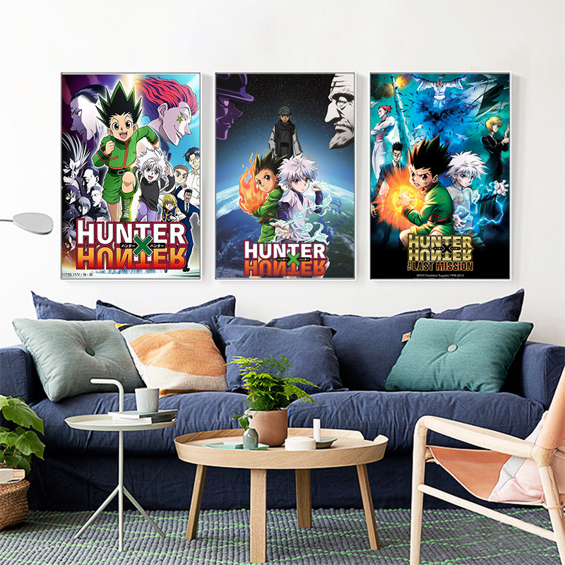 Peinture sur Toile de l'Animé Japonais Hunter X Hunter, Affiche Murale Imprimée, pour Chambre à Coucher, Salon, Décoration de Chambre d'Enfant, Cadeau n° 2