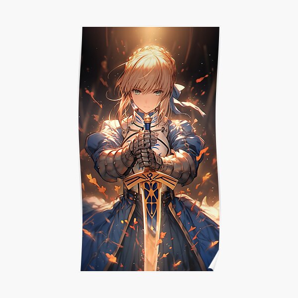 Fate Stay Nightsaber Poster Mural, Home Picture Art Room, Décoration murale, Vintage Painting Decor, Modern Print, Funny, No Frame n° 1