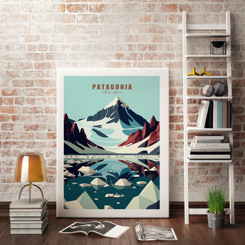 Affiche de Paysage Célèbre, Voyage en Amérique du Sud, Argentine, Chili, Ville, Art Mural, Peinture sur Toile, Décoration de Chambre à Domicile, Cadeau n° 2