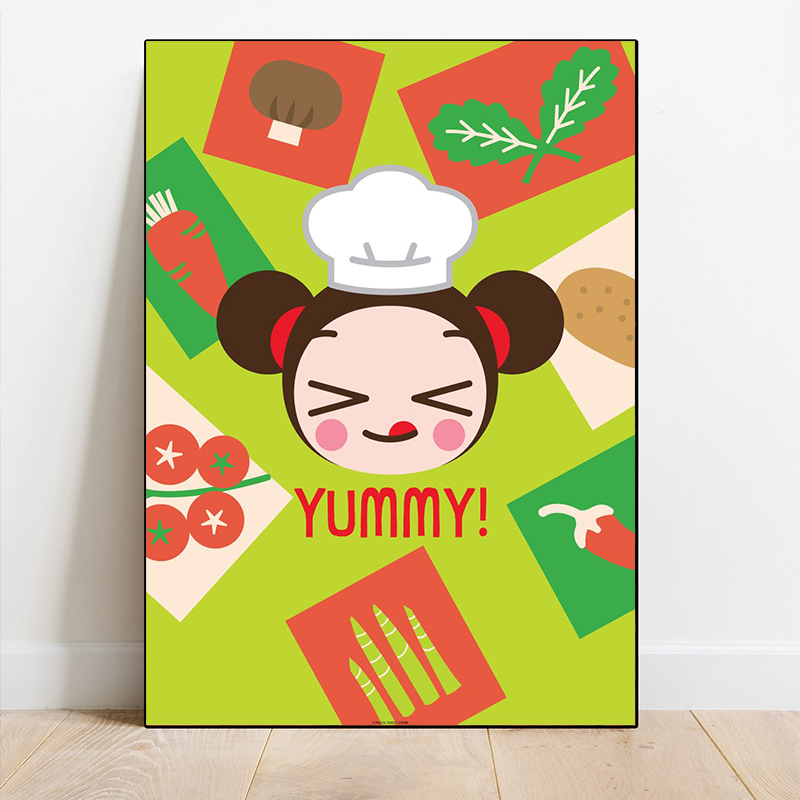 Affiches et impressions de Pucca pour chambre d'enfant, peinture sur toile de dessin animé moderne, image d'art mural pour salon, décor de pépinière, Rick, mignon n° 2