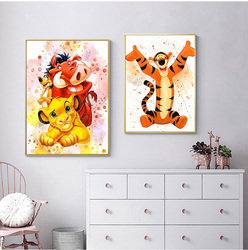 Peinture Diamant de Dessin Animé Disney, Broderie Mosaïque, Bricolage, Cadeau de Décoration de Chambre d'Enfant, Winnie l'Ourson, Point de dériv small picture n° 3