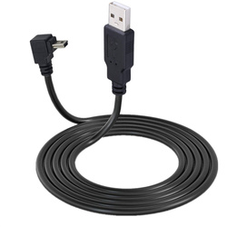 Câble USB 2.0 mâle vers mini USB vers vers vers le bas, résistant, angle droit 90, 0.25m, 0.5m, 1.5m, 3m, pour appareil photo MP4, tablette small picture n° 2