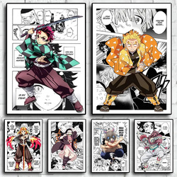 Demon Slayer Japan Movie Anime Posters, Anajiro Inosuke Comics, Kids Bedroom, Home Decor, Canvas Customs Wall Art, HD, Frameless