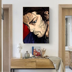 Affiche de Manga Vagabond en Papier Kraft, Peinture Artistique Murale, Autocollants d'Étude Vintage small picture n° 2