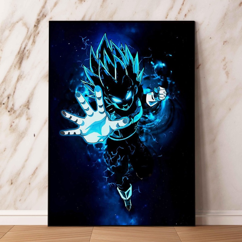 Bandai Dragon Ball Anime HD Prhonneur, Peinture sur toile intérieure murale, Affiche vintage japonaise classique, Gérer la décoration, Customs n° 4