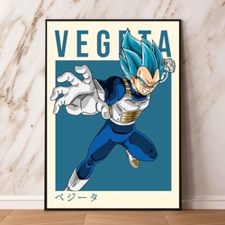 Affiches Anime Dragon Ball Vegeta, peinture de chambre à coucher, cadeaux pour enfants, impressions modulaires, décor de chambre d'enfant small picture n° 2