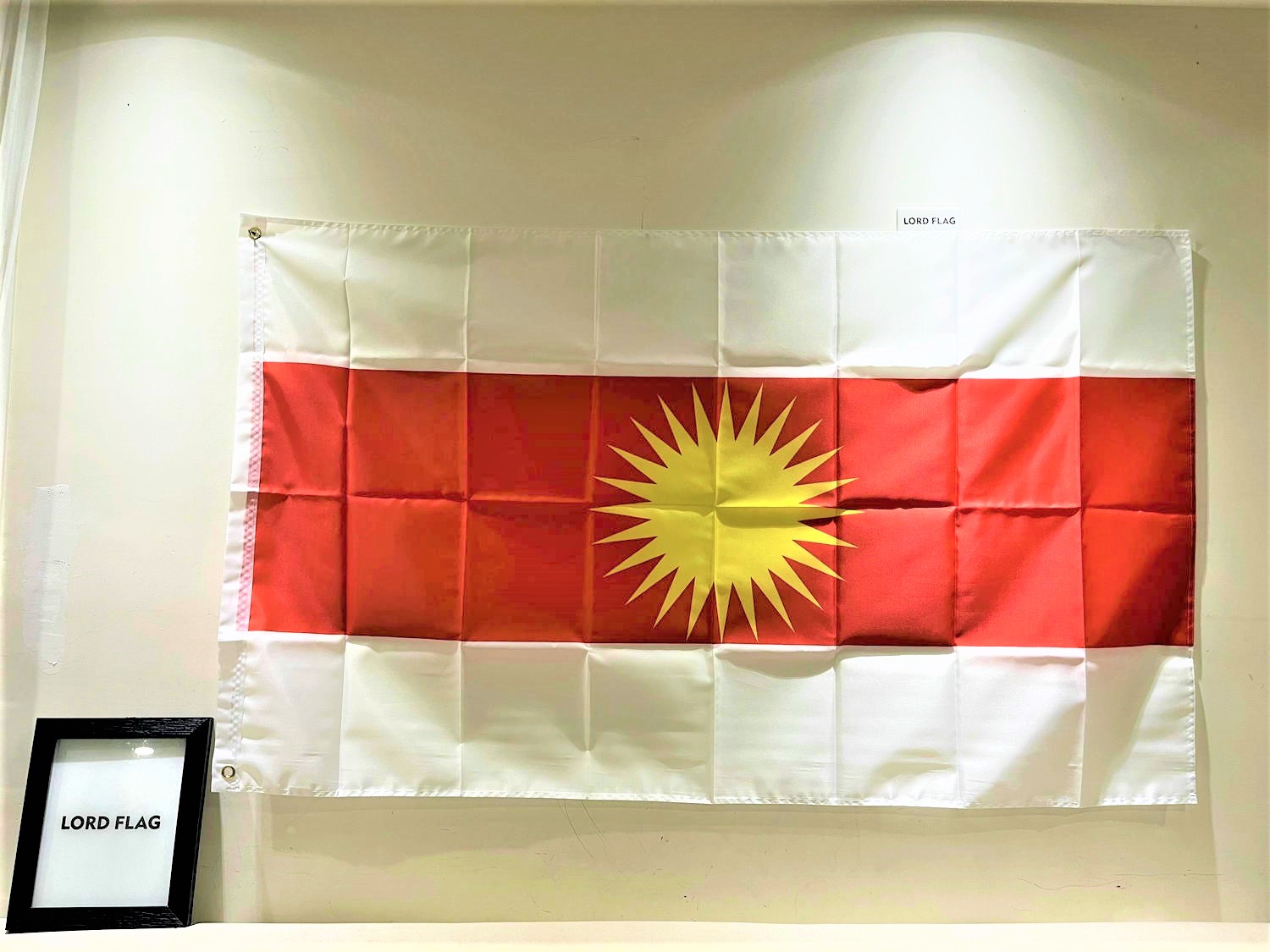 Drapeau Yezidi personnalisé pour la décoration de la maison, dimension de 90x150cm n° 1