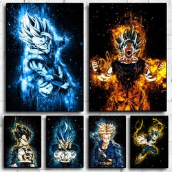 Bandai Dragon Ball Anime HD Prhonneur, Peinture sur toile intérieure murale, Affiche vintage japonaise classique, Gérer la décoration, Customs small picture n° 2